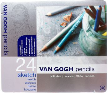Talens zestaw szkicowy van Gogh 24 szt, metalowe opakowanie